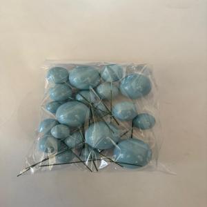 Pastel Bebek Mavisi Küre Pasta Süsü Seti